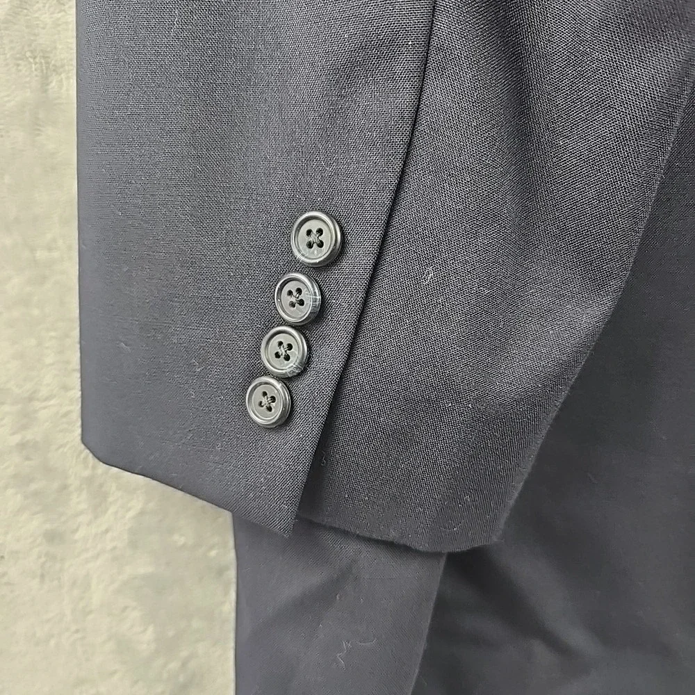 Brooks Brothers Brookease Blazer Mens 50 L Navy Sport Coat Jacket 100% wool‎